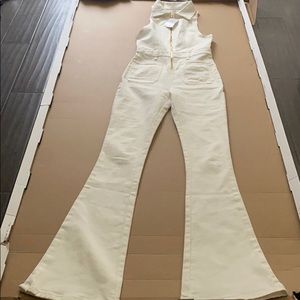 WEWOREWHAT White Intermix Jumpsuit